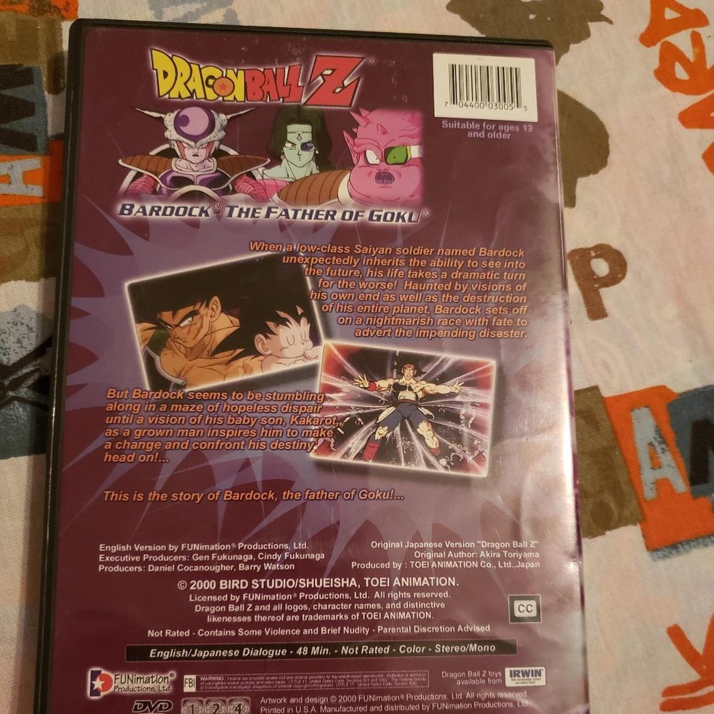 Dragonball Z Bardock Father of Goku DVD - Picture 3 of 6